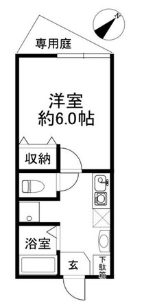 西山ハイツの物件間取画像